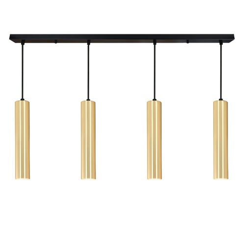 Lámpara colgante con cuádruple tubos estilo minimalista "Parma" - GU10 30cm