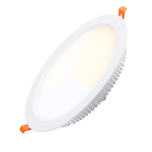 [CL004-25W-CCT] Recessed Circular LED Downlight - Cut: Ø 190mm - 25W - High Efficiency 115lm/w - IP20 CCT Selector 3000K/4000K/6000K
