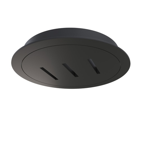 [CL088-CANOPY-01BK] Rosone da incasso nero per nastro isolante