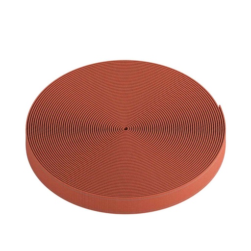 [CL088-WIRE-7M-48VRD] Rotolo di nastro isolante tessile color rosso terra, rotolo da 7 metri, tagliato a misura, 48 V