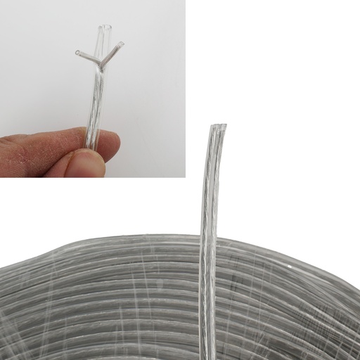 Rundes PVC-Elektrokabel 2x0,75 mm², 220 V für Lampen, pro Meter