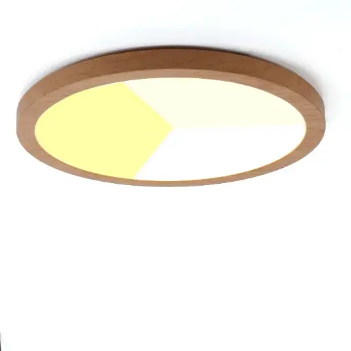 Luminária de teto LED embutida e de superfície Ø300mm 24W IP44 – Luminária CCT 3000K/4000K/6000K – Corte ajustável Ø65-270mm – Ultra fina 17mm