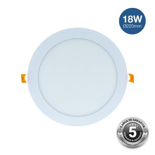 Downlight LED circular empotrable 18W Corte Ø 205 mm