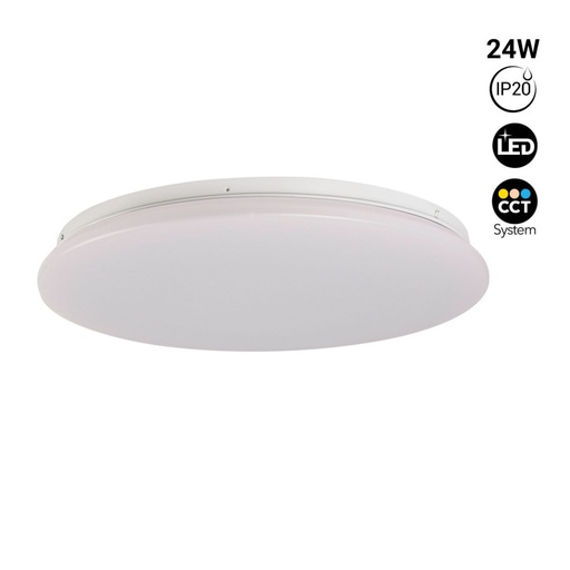[B1762-24W-B] Circular LED surface-mounted ceiling light 24W CCT - Ø38cm - 1780lm - IP20