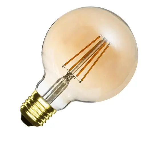 [G95-8W-Gold] LED Filament Bulb E27 8W 750 lm G95 Gold