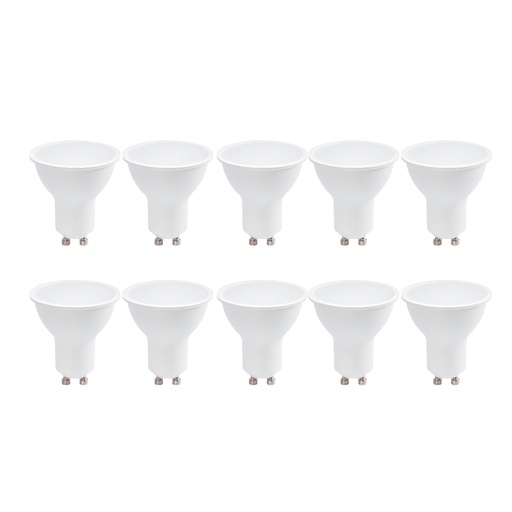 [CL011-120-3K-10] Pack de 10 ampoules LED ALPINALUZ GU10 7W 120º SMD2835 770lm 220V Sans scintillement/Scintillement 3000K Blanc chaud