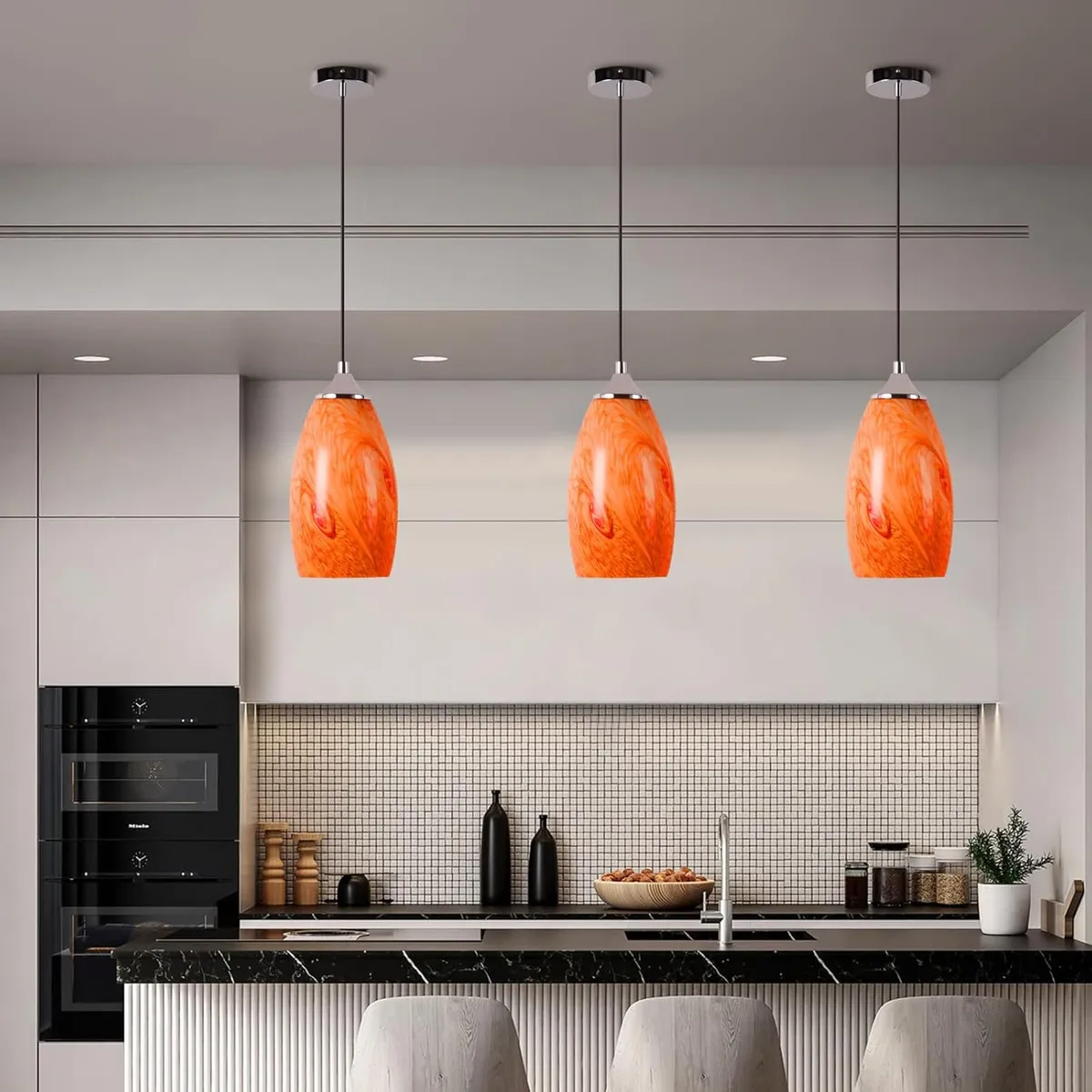 "ZAFRA" Glas-Pendelleuchte