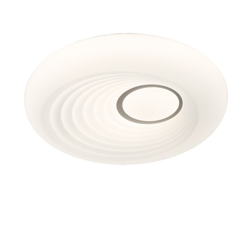 [CL031-SOL-D480] Plafón LED 40W Ø480×90 mm – CCT 3000/4000/6000K, Luz Seleccionable, Acrílico, "Flor"