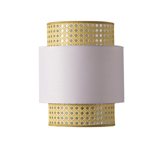 [W50-PK] Aplique Pared Ratán y Tela 