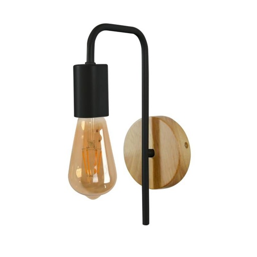 "NATT" Wall Sconces with Wooden Base