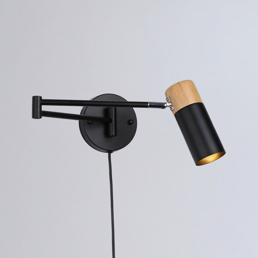 Aplique de Pared Extensible con Cable y Enchufe "ALBA"