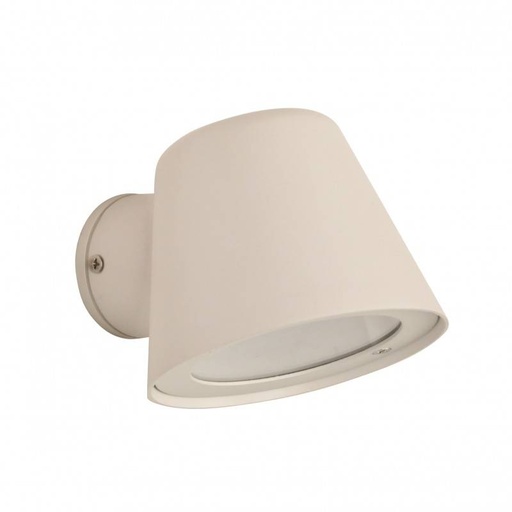 Lámparas de pared LED Aluminio Blanco Exterior, IP44, Decorativas y Resistentes al Agua para Patios y Jardines. Incluyen Bombilla GU10 5W "PAU"