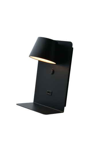 Aplique LED Orientable con Interruptor y Base de Carga USB "BANCUP" 6W 2800K