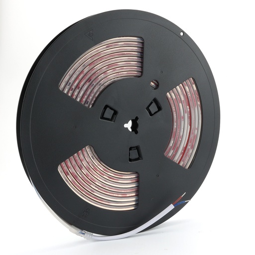 STRISCIA LED 220V-75W-15W/m-Larghezza 12mm-120LED SMD2835/metro-Silicone IP67-Tagliare ogni 10cm-5 metri-115lm/W