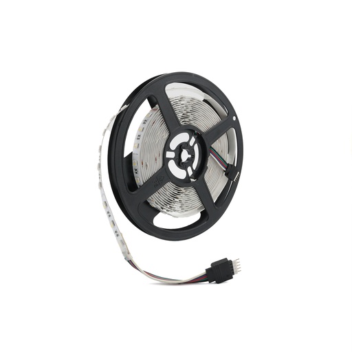 [CL099-IP20] STRISCIA LED 24V-DC-60W-12W/m-Larghezza 12mm-SMD5050RGBW-60 chip/metro-IP20-rotolo 5 metri-Taglio 10cm