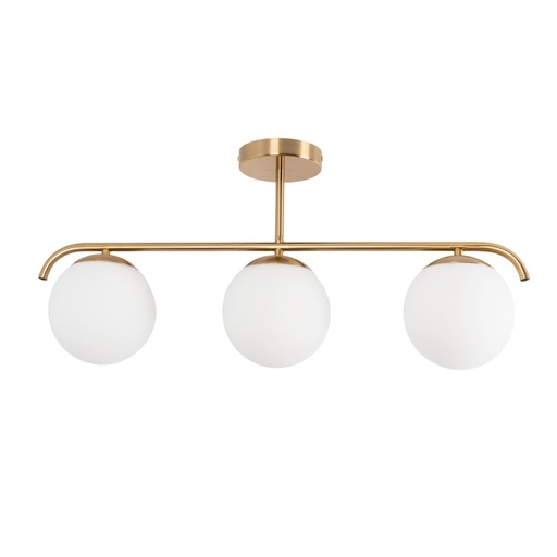 Triple crystal ball ceiling lamp "TRIADA"