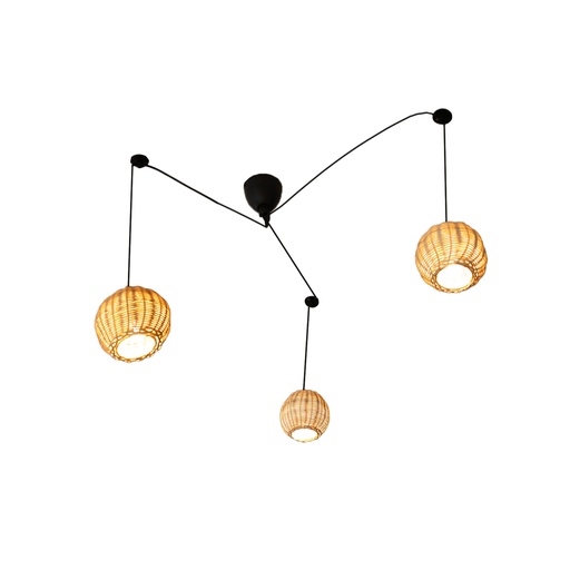 [C026] Lampada a sospensione in bambù "TAMA"