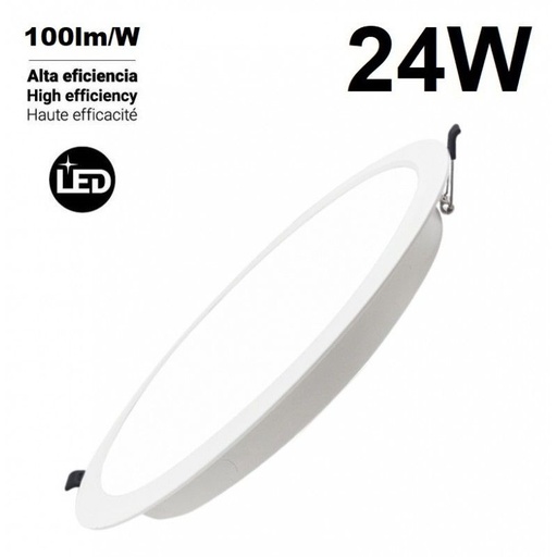 [B1243-B-24W-BN] Downlight LED circular empotrable 24W corte Ø275mm