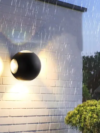 [WL037-BK] Aplique de pared exterior LED "RAYO" 12W IP44 2800K