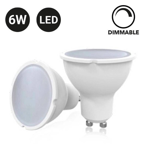 [B548-BC] Lâmpada LED GU10 6W 120º Regulável