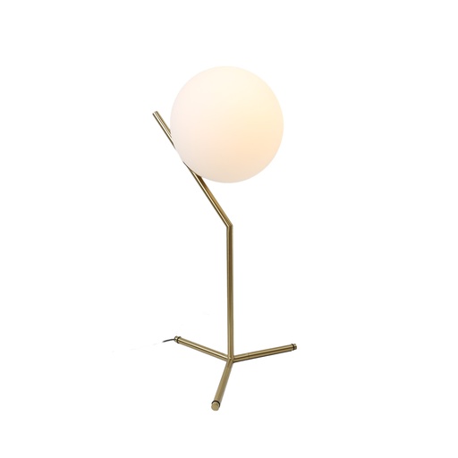 Table Lamp with Glass Ball and Gold or Silver Aluminum: Night Lighting for Bedrooms and Living Rooms E27 Ø15cm "ALESSIA"