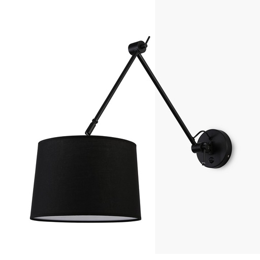 Cylindrical wall light with classic and articulated design "SWING" E27