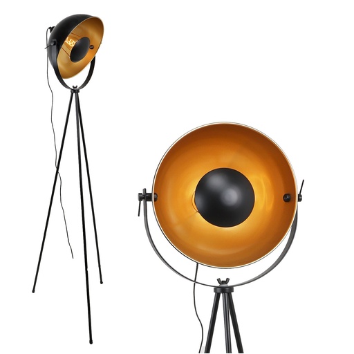 [F002] Vintage Tripod Floor Lamp "BERLIN"