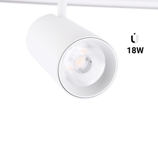 [PMC-18W-B-BN] Spot LED pour rail magnétique 48V - 18W - Blanc