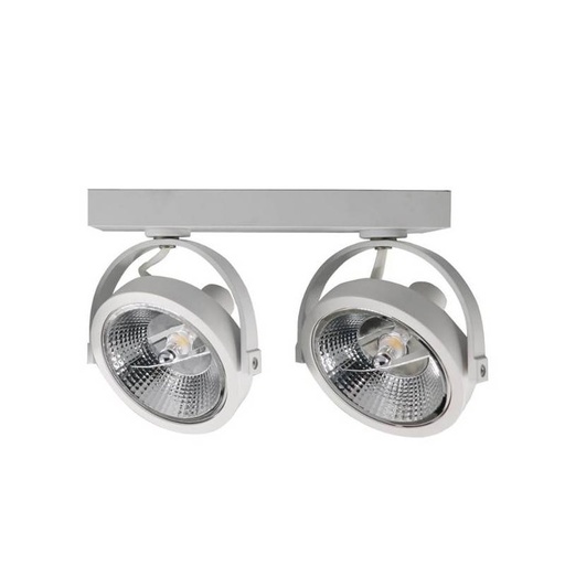 Double LED surface spotlight for AR111 GU10 bulb