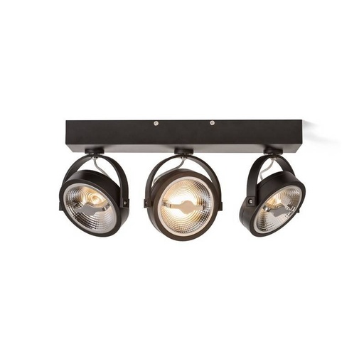 Triple LED surface spotlight for AR111 GU10 bulb