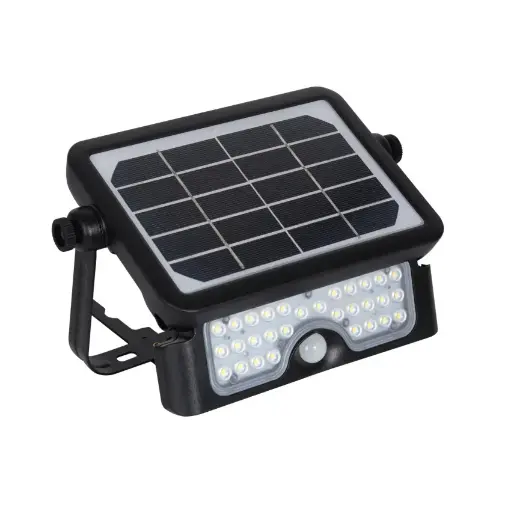 [FC-PRY-LD-SLR-PR-5] 5W IP65 Solar LED Floodlight with PIR Motion Sensor 4000K