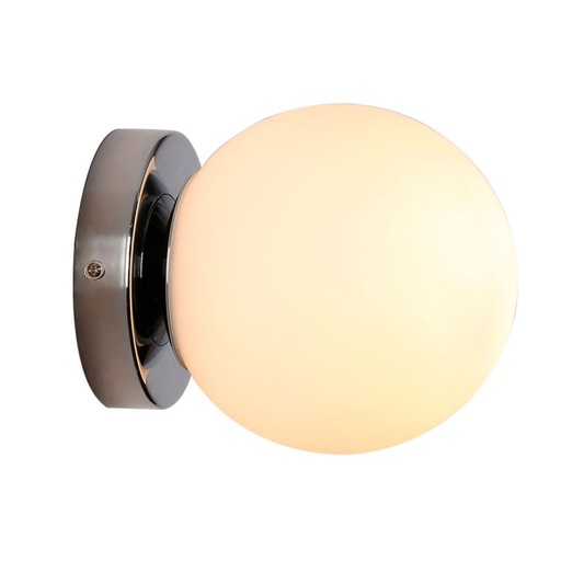Aplique de Pared con Bola de Cristal para Baño ø150 mm "LUNAR" E27G45 IP44