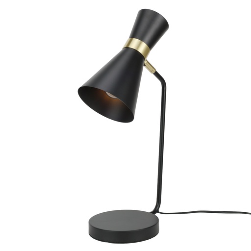 [T025-BK] Lampara de mesa moderna metal para el escritorio "SIGRID" E27